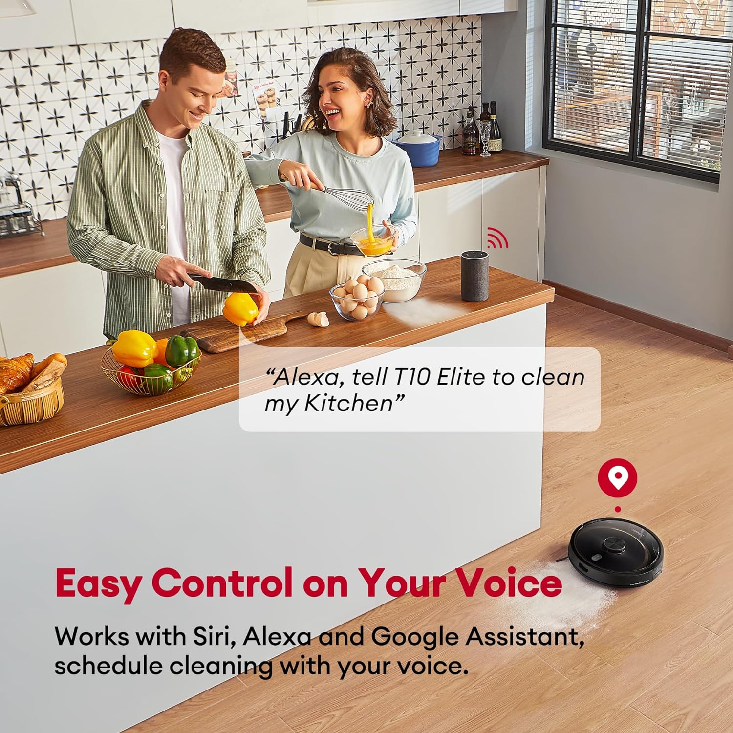 De Ultenic T10 Elite beschikt over voice control